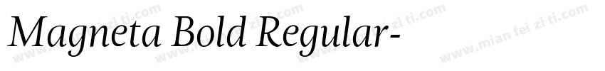 Magneta Bold Regular字体转换